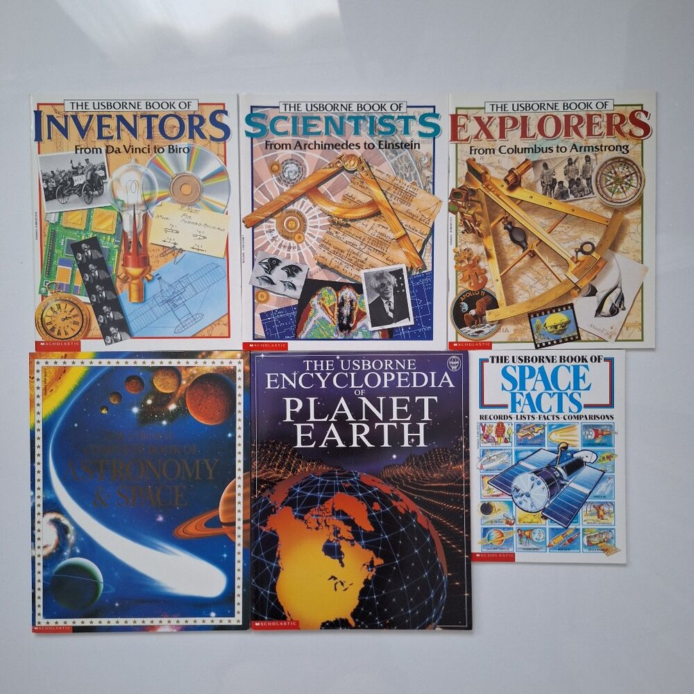 Vintage Children's Soft Cover Science Books Lot of 6